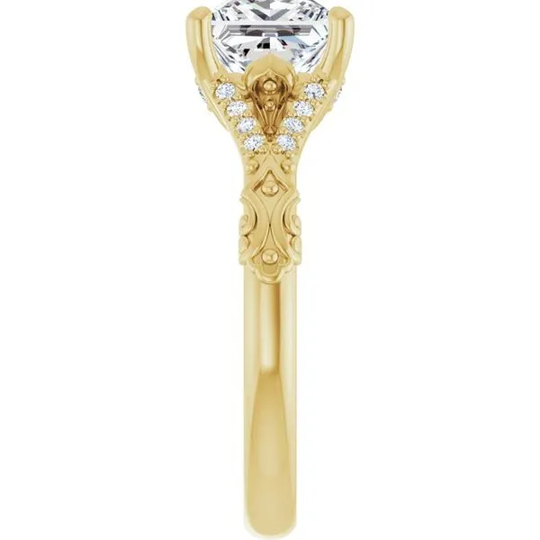 Solitaire Sculptural Engagement Ring Image 4 Shipley's Fine Jewelry Hampstead, MD