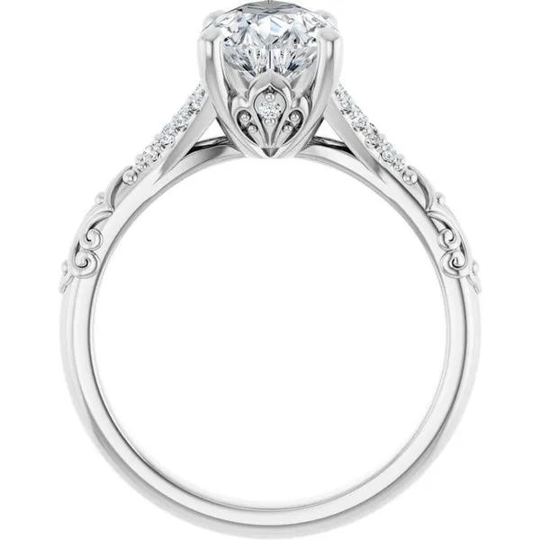 Solitaire Sculptural Engagement Ring Image 2 Shipley's Fine Jewelry Hampstead, MD