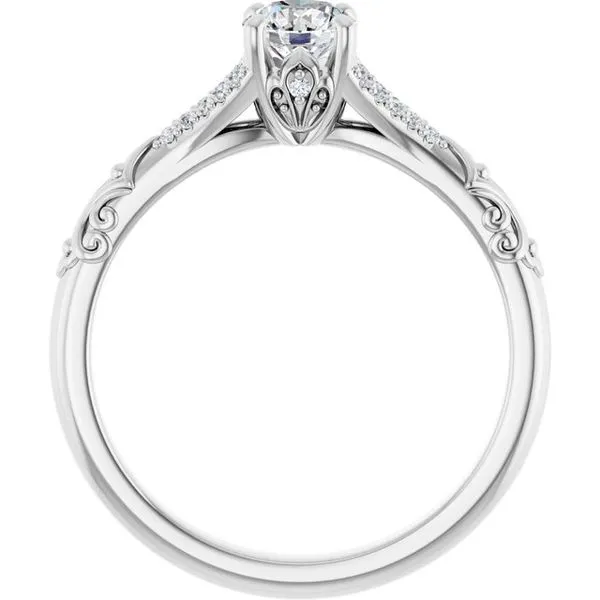 Solitaire Sculptural Engagement Ring Image 2 Shipley's Fine Jewelry Hampstead, MD