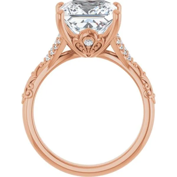 Solitaire Sculptural Engagement Ring Image 2 Shipley's Fine Jewelry Hampstead, MD