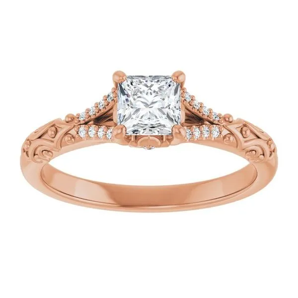 Solitaire Sculptural Engagement Ring Image 3 Berilian Jewelers Folsom, CA