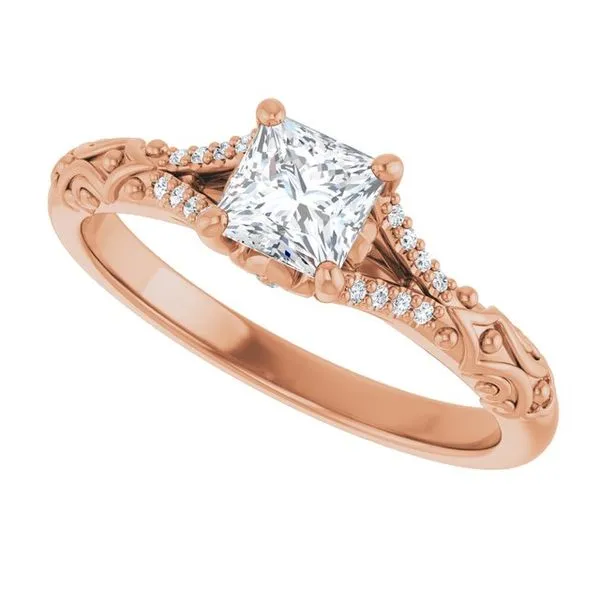Solitaire Sculptural Engagement Ring Image 5 Berilian Jewelers Folsom, CA