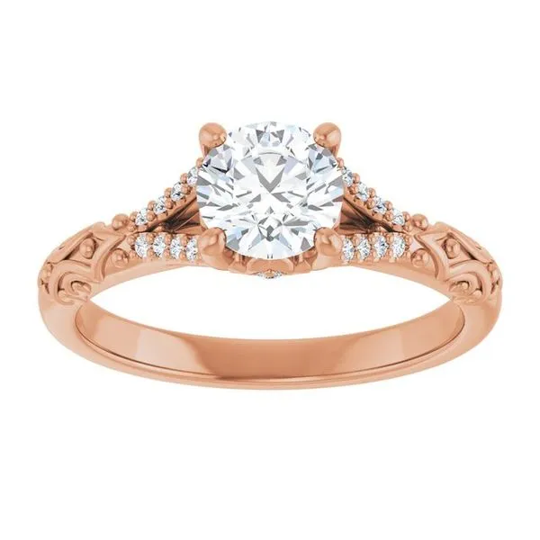 Solitaire Sculptural Engagement Ring Image 3 Shipley's Fine Jewelry Hampstead, MD