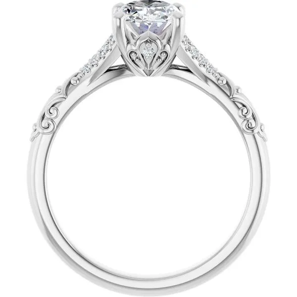Solitaire Sculptural Engagement Ring Image 2 Shipley's Fine Jewelry Hampstead, MD