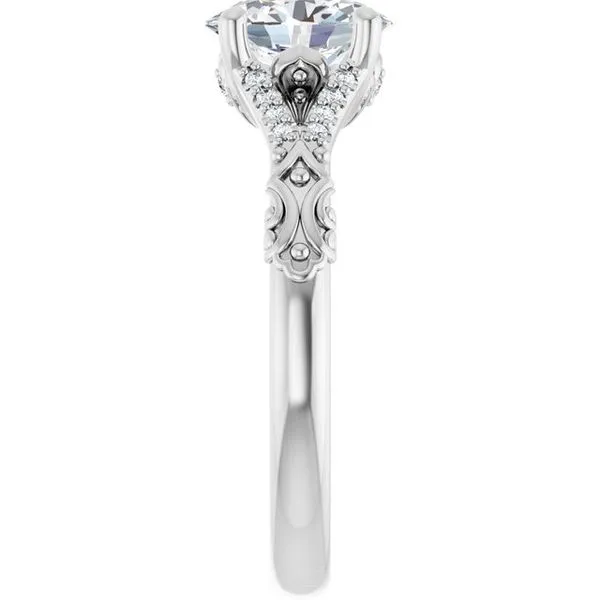 Solitaire Sculptural Engagement Ring Image 4 Shipley's Fine Jewelry Hampstead, MD