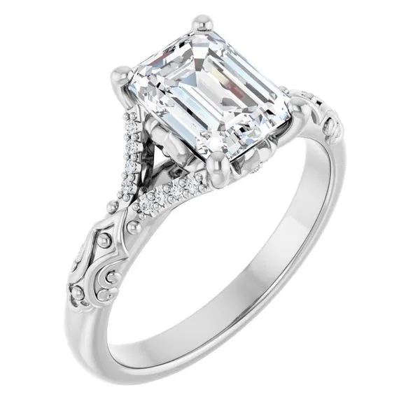 Solitaire Sculptural Engagement Ring Shipley's Fine Jewelry Hampstead, MD