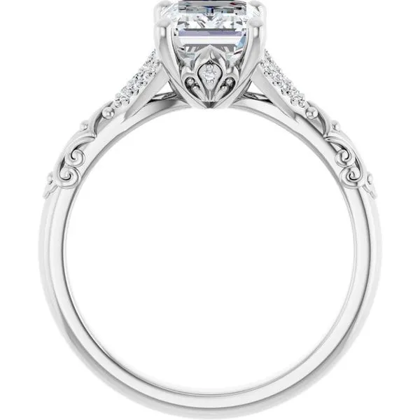 Solitaire Sculptural Engagement Ring Image 2 Shipley's Fine Jewelry Hampstead, MD