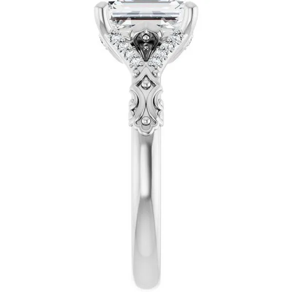 Solitaire Sculptural Engagement Ring Image 4 Shipley's Fine Jewelry Hampstead, MD