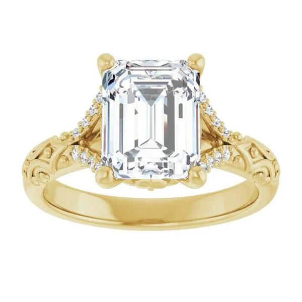 Solitaire Sculptural Engagement Ring Image 3 Berilian Jewelers Folsom, CA