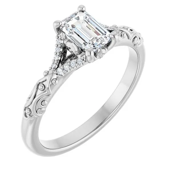 Solitaire Sculptural Engagement Ring Shipley's Fine Jewelry Hampstead, MD