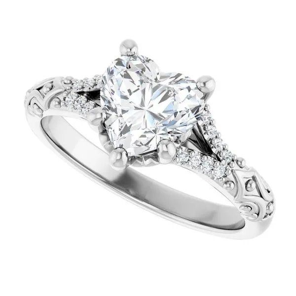Solitaire Sculptural Engagement Ring Image 5 Berilian Jewelers Folsom, CA