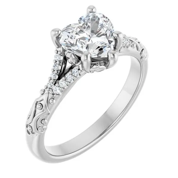 Solitaire Sculptural Engagement Ring Shipley's Fine Jewelry Hampstead, MD