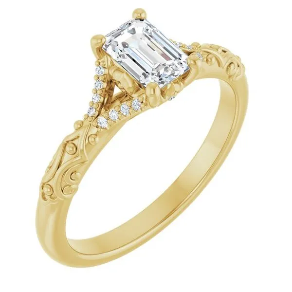 Solitaire Sculptural Engagement Ring Shipley's Fine Jewelry Hampstead, MD