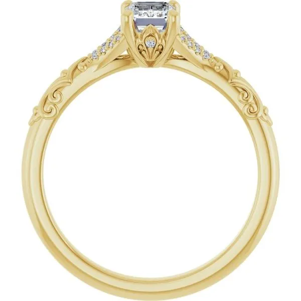 Solitaire Sculptural Engagement Ring Image 2 Shipley's Fine Jewelry Hampstead, MD