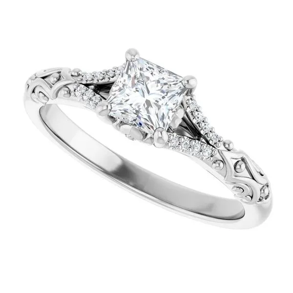Solitaire Sculptural Engagement Ring Image 5 Shipley's Fine Jewelry Hampstead, MD