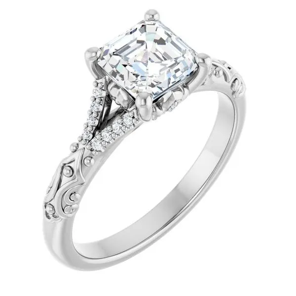 Solitaire Sculptural Engagement Ring Shipley's Fine Jewelry Hampstead, MD