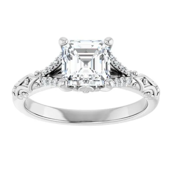 Solitaire Sculptural Engagement Ring Image 3 Shipley's Fine Jewelry Hampstead, MD