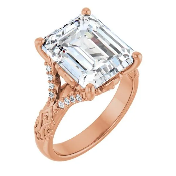 Solitaire Sculptural Engagement Ring Natale Jewelers Sewell, NJ