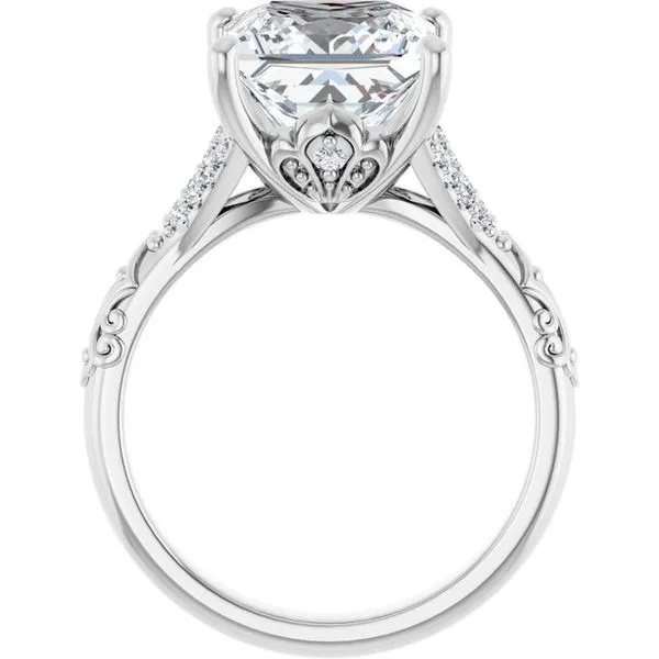 Solitaire Sculptural Engagement Ring Image 2 Shipley's Fine Jewelry Hampstead, MD
