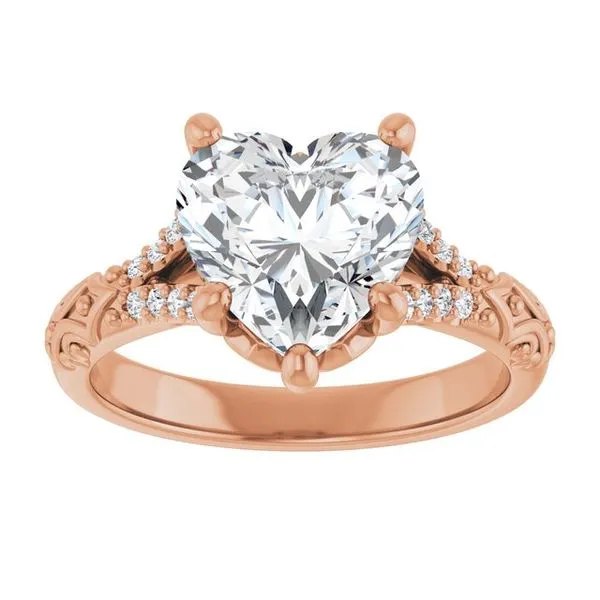 Solitaire Sculptural Engagement Ring Image 3 Shipley's Fine Jewelry Hampstead, MD