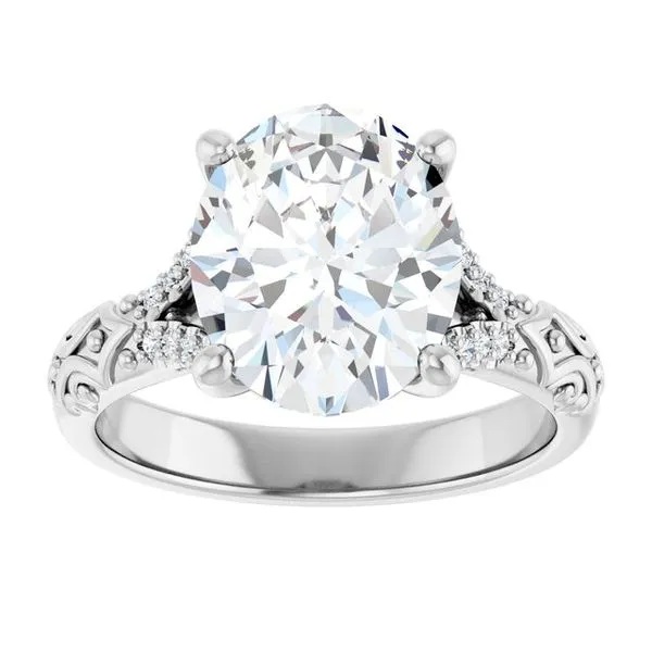 Solitaire Sculptural Engagement Ring Image 3 Berilian Jewelers Folsom, CA