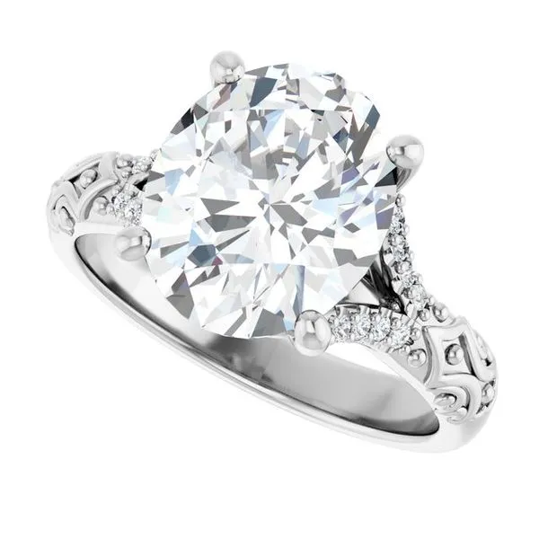 Solitaire Sculptural Engagement Ring Image 5 Berilian Jewelers Folsom, CA