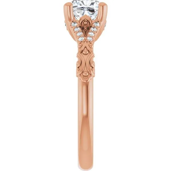 Solitaire Sculptural Engagement Ring Image 4 Berilian Jewelers Folsom, CA