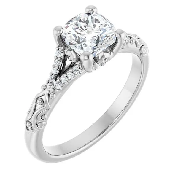 Solitaire Sculptural Engagement Ring Shipley's Fine Jewelry Hampstead, MD