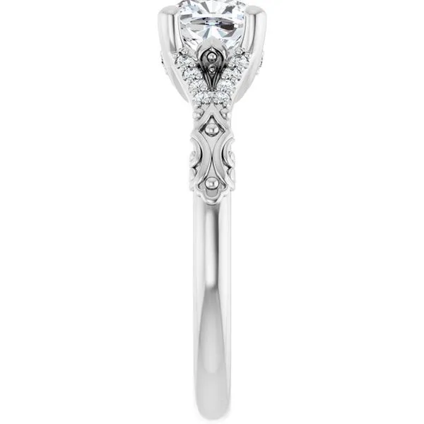 Solitaire Sculptural Engagement Ring Image 4 Shipley's Fine Jewelry Hampstead, MD