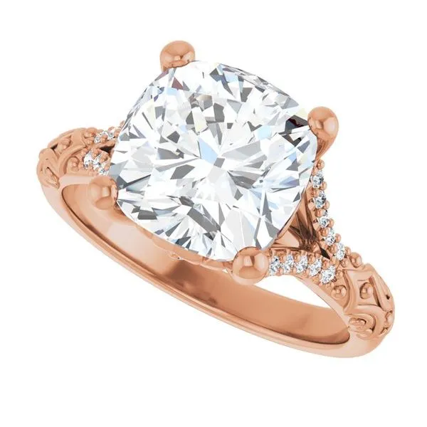 Solitaire Sculptural Engagement Ring Image 5 Shipley's Fine Jewelry Hampstead, MD