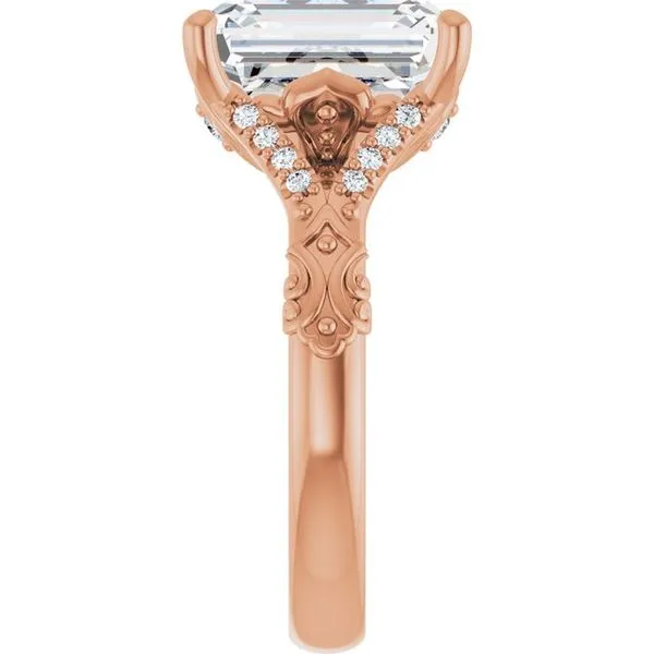 Solitaire Sculptural Engagement Ring Image 4 Berilian Jewelers Folsom, CA