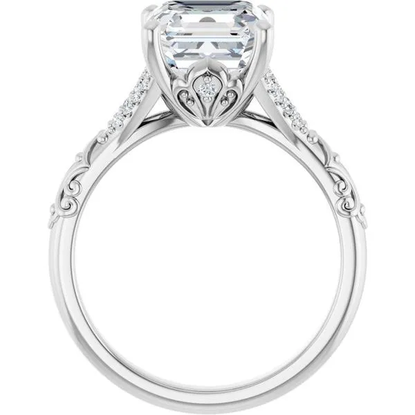 Solitaire Sculptural Engagement Ring Image 2 Shipley's Fine Jewelry Hampstead, MD