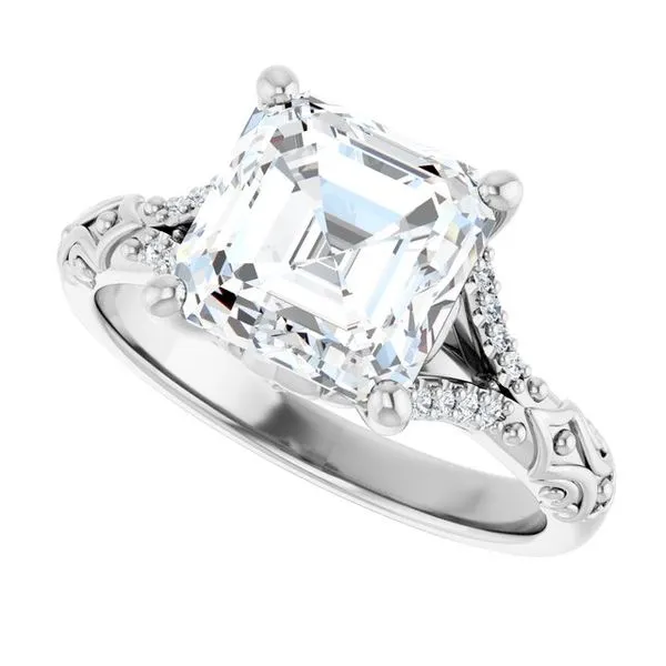 Solitaire Sculptural Engagement Ring Image 5 Shipley's Fine Jewelry Hampstead, MD