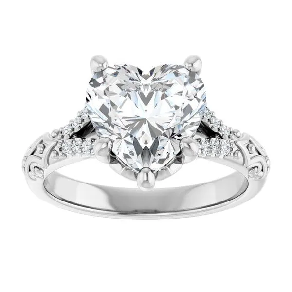 Solitaire Sculptural Engagement Ring Image 3 Shipley's Fine Jewelry Hampstead, MD