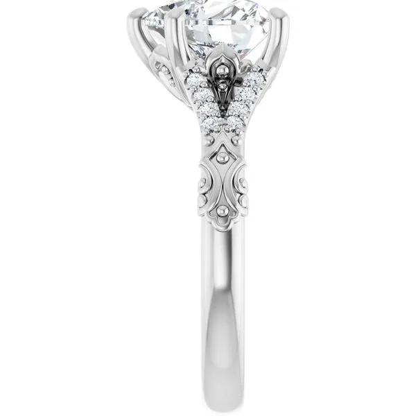 Solitaire Sculptural Engagement Ring Image 4 Shipley's Fine Jewelry Hampstead, MD