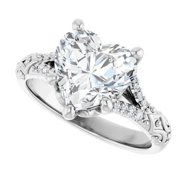 Solitaire Sculptural Engagement Ring Image 5 Shipley's Fine Jewelry Hampstead, MD