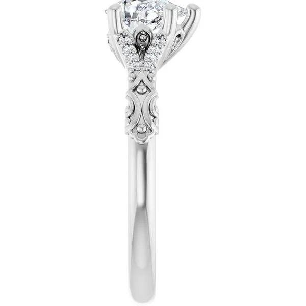 Solitaire Sculptural Engagement Ring Image 4 Shipley's Fine Jewelry Hampstead, MD