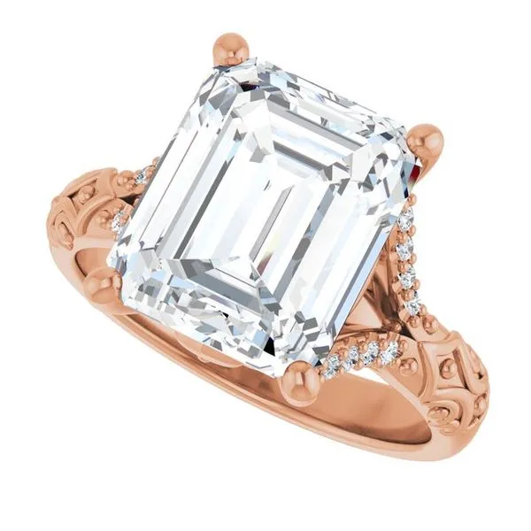 Solitaire Sculptural Engagement Ring Image 5 Berilian Jewelers Folsom, CA