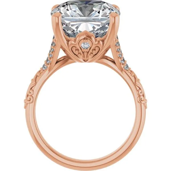 Solitaire Sculptural Engagement Ring Image 2 Shipley's Fine Jewelry Hampstead, MD