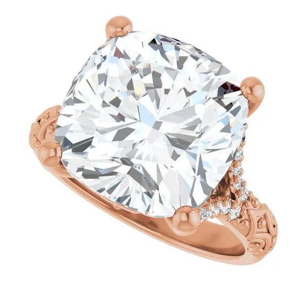 Solitaire Sculptural Engagement Ring Image 5 Shipley's Fine Jewelry Hampstead, MD