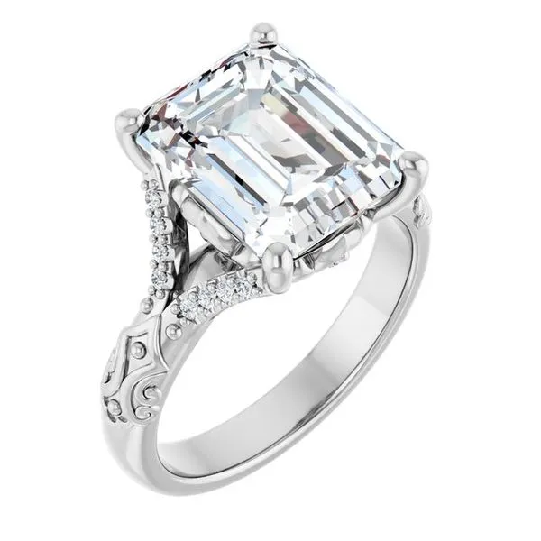 Solitaire Sculptural Engagement Ring Shipley's Fine Jewelry Hampstead, MD