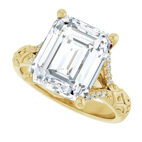 Solitaire Sculptural Engagement Ring Image 5 Berilian Jewelers Folsom, CA