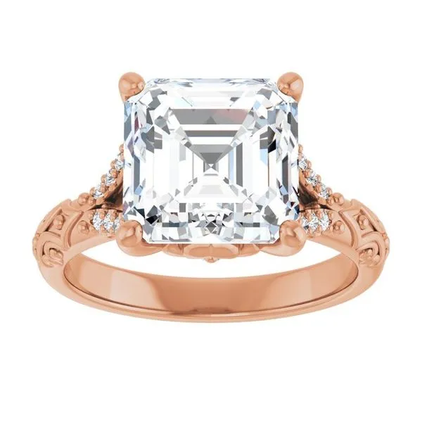 Solitaire Sculptural Engagement Ring Image 3 Natale Jewelers Sewell, NJ