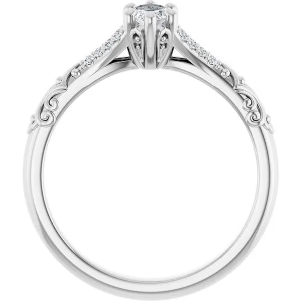 Solitaire Sculptural Engagement Ring Image 2 Shipley's Fine Jewelry Hampstead, MD