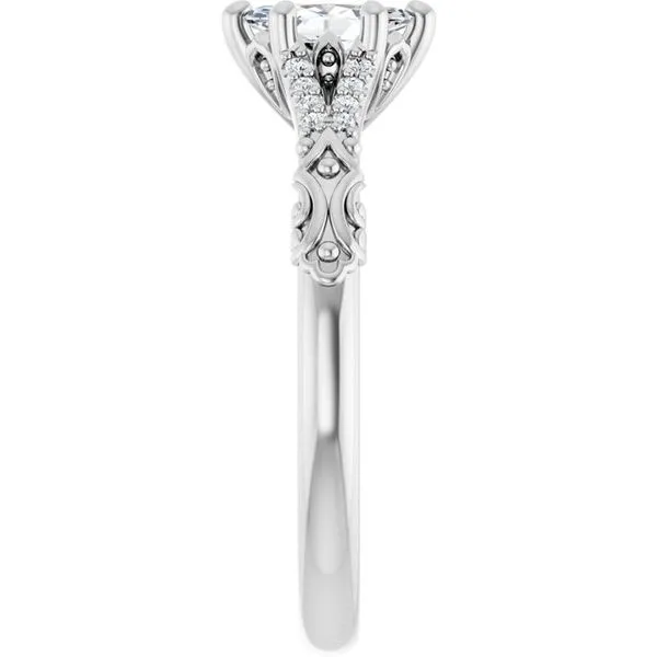 Solitaire Sculptural Engagement Ring Image 4 Shipley's Fine Jewelry Hampstead, MD