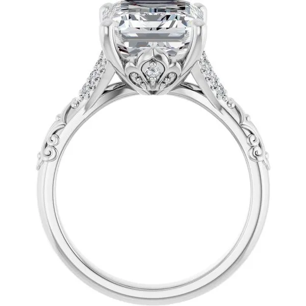 Solitaire Sculptural Engagement Ring Image 2 Shipley's Fine Jewelry Hampstead, MD