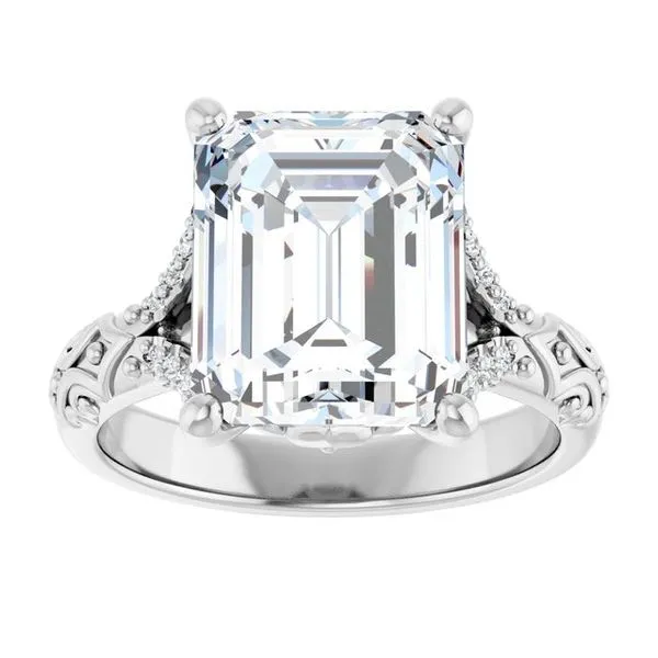 Solitaire Sculptural Engagement Ring Image 3 Shipley's Fine Jewelry Hampstead, MD