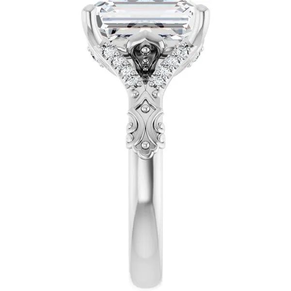 Solitaire Sculptural Engagement Ring Image 4 Shipley's Fine Jewelry Hampstead, MD