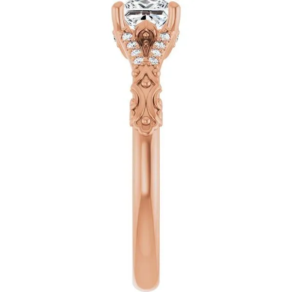 Solitaire Sculptural Engagement Ring Image 4 Shipley's Fine Jewelry Hampstead, MD