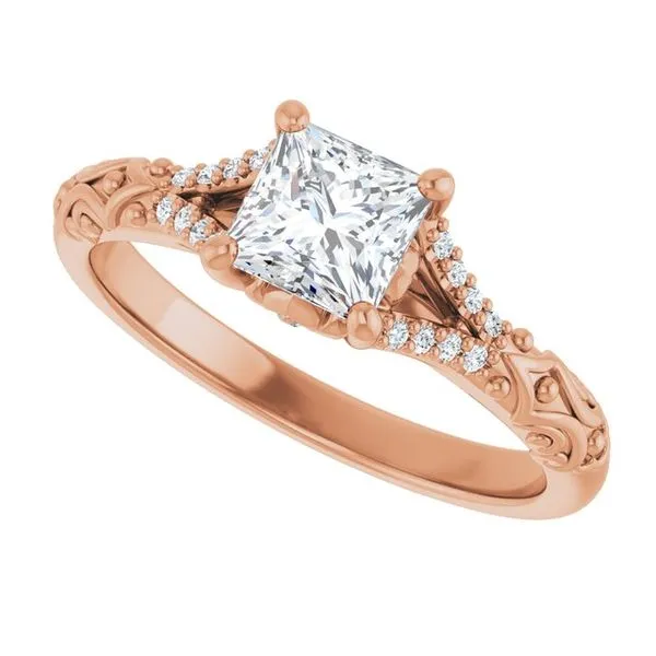 Solitaire Sculptural Engagement Ring Image 5 Shipley's Fine Jewelry Hampstead, MD